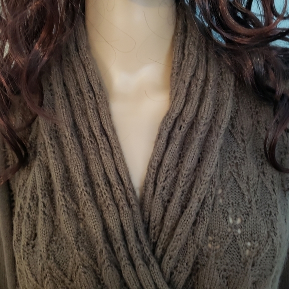 Venus Long Brown Shawl CollarSweater Small - Picture 4 of 9